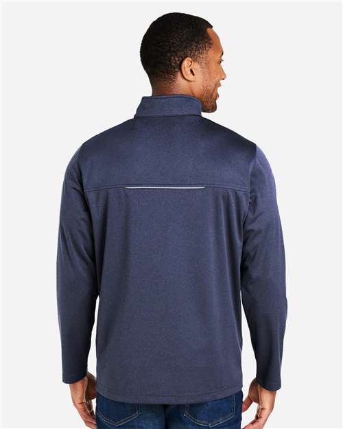 Core365 Men's Techno Lite Three-Layer Knit Tech-Shell - CE708 Classic Navy Heather