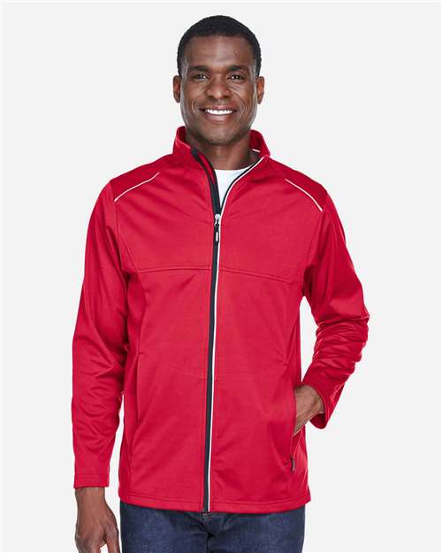 Core365 Men's Techno Lite Three-Layer Knit Tech-Shell - CE708 Classic Red