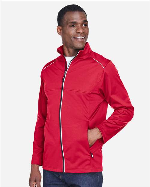 Core365 Men's Techno Lite Three-Layer Knit Tech-Shell - CE708 Classic Red