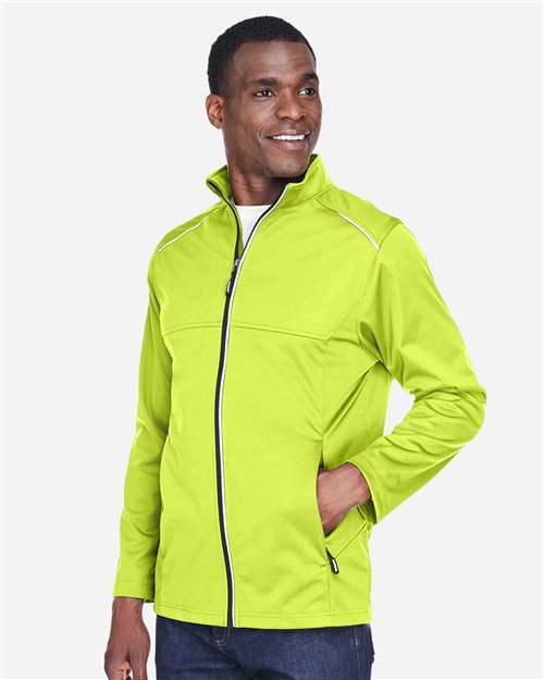 Core365 Men's Techno Lite Three-Layer Knit Tech-Shell - CE708 Safety Yellow