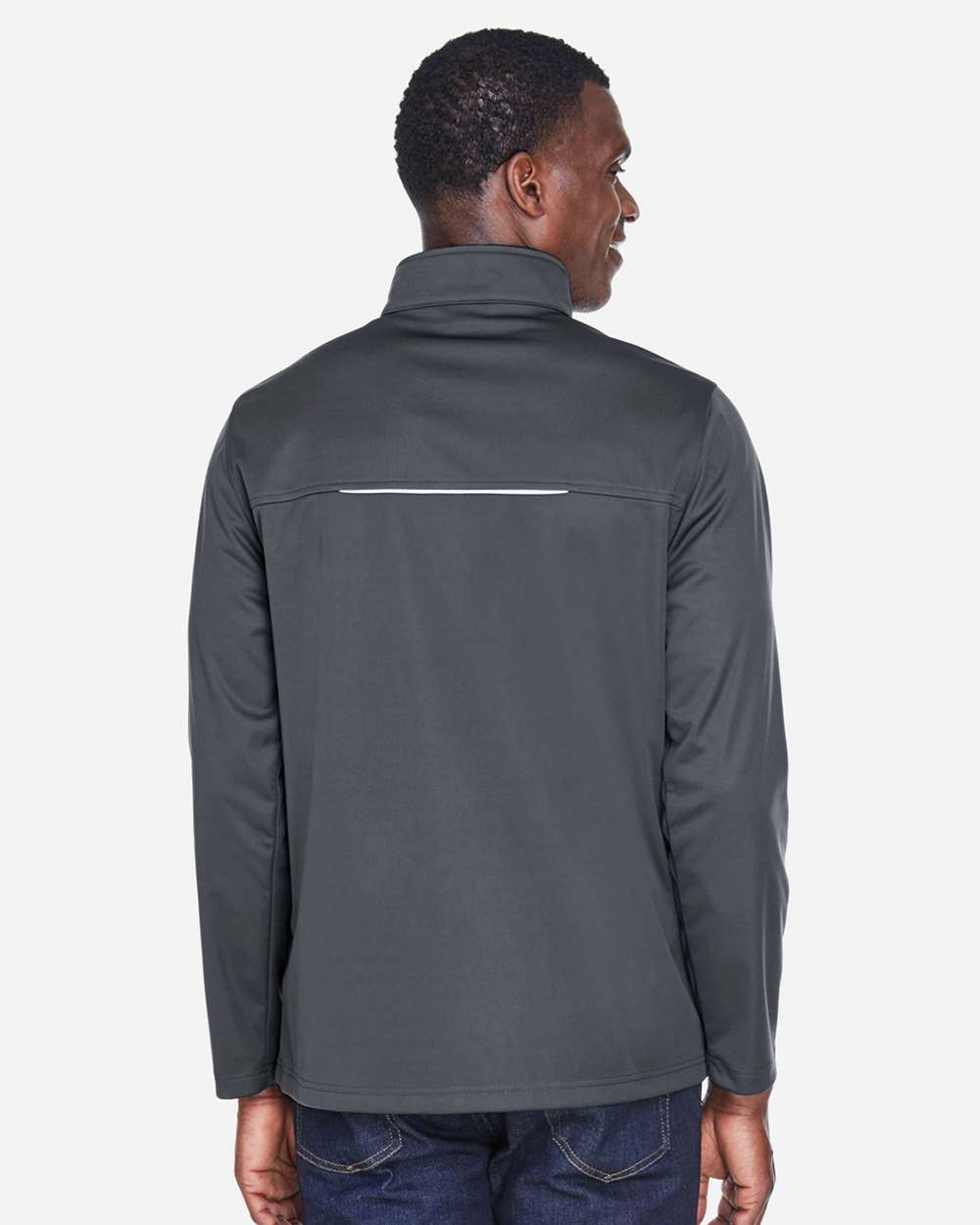 Core365 Men's Techno Lite Three-Layer Knit Tech-Shell - CE708 Carbon