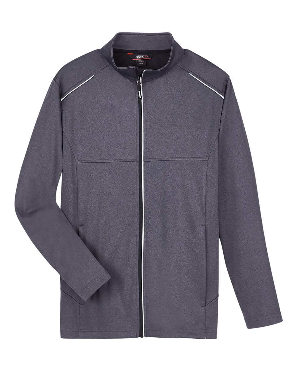 Core365 Men's Techno Lite Three-Layer Knit Tech-Shell - CE708 Carbon Heather