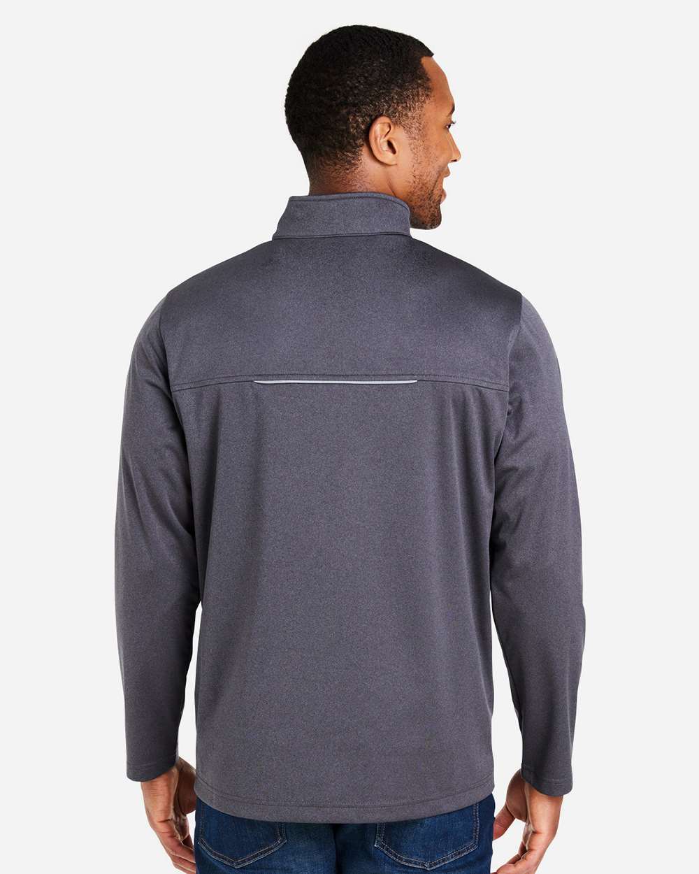 Core365 Men's Techno Lite Three-Layer Knit Tech-Shell - CE708 Carbon Heather