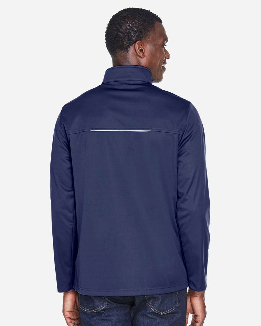 Core365 Men's Techno Lite Three-Layer Knit Tech-Shell - CE708 Classic Navy