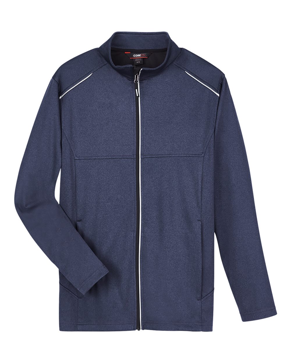 Core365 Men's Techno Lite Three-Layer Knit Tech-Shell - CE708 Classic Navy Heather