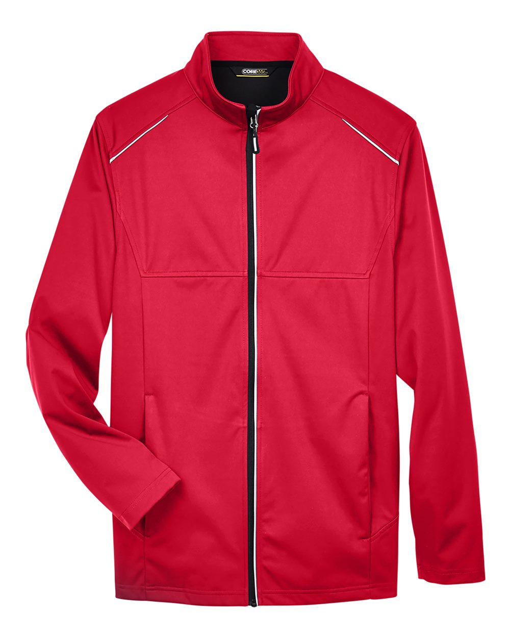 Core365 Men's Techno Lite Three-Layer Knit Tech-Shell - CE708 Classic Red