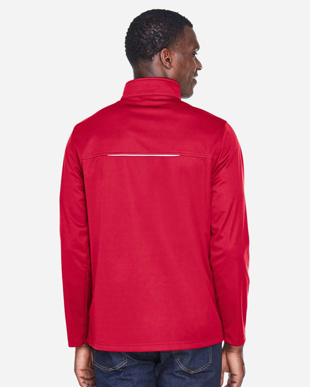 Core365 Men's Techno Lite Three-Layer Knit Tech-Shell - CE708 Classic Red