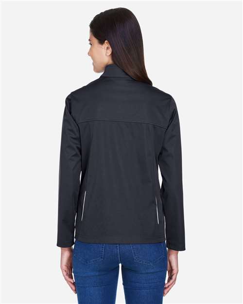 Core365 Women's Techno Lite Three-Layer Knit Tech-Shell - CE708W Black