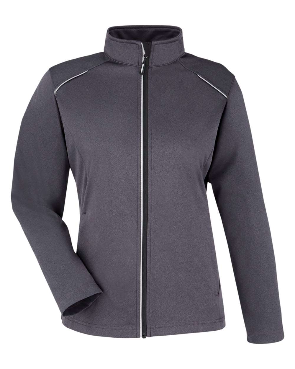 Core365 Women's Techno Lite Three-Layer Knit Tech-Shell - CE708W Carbon Heather