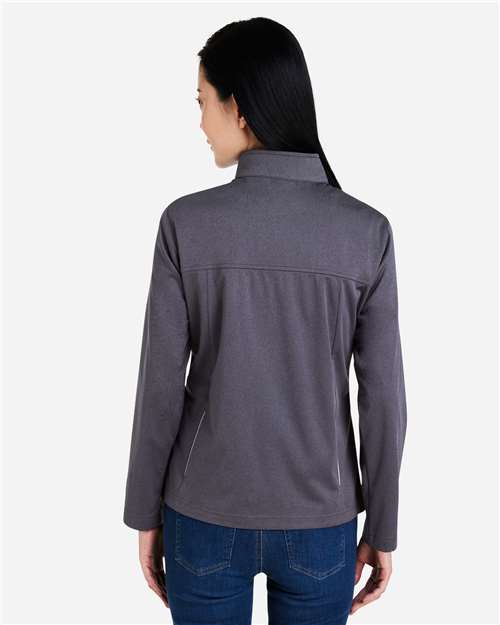 Core365 Women's Techno Lite Three-Layer Knit Tech-Shell - CE708W Carbon Heather