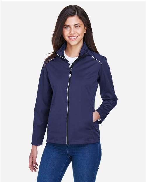 Core365 Women's Techno Lite Three-Layer Knit Tech-Shell - CE708W Classic Navy
