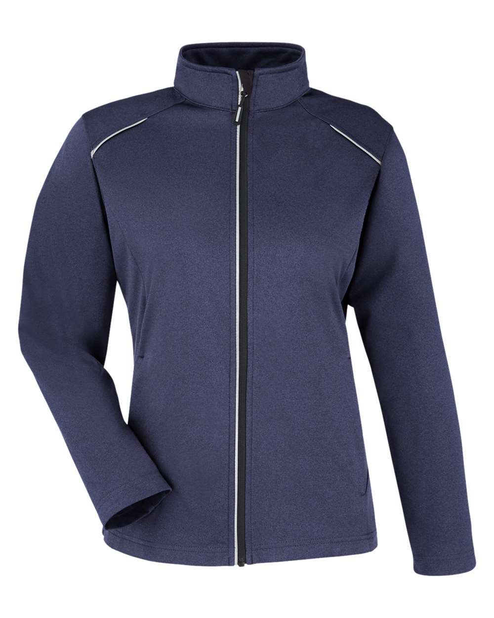 Core365 Women's Techno Lite Three-Layer Knit Tech-Shell - CE708W Classic Navy Heather
