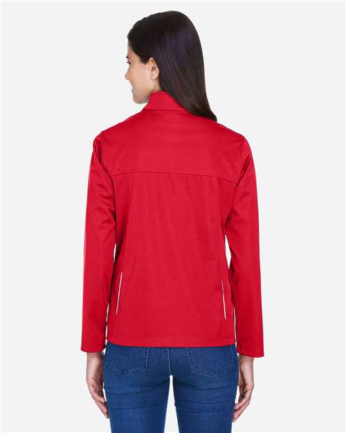 Core365 Women's Techno Lite Three-Layer Knit Tech-Shell - CE708W Classic Red