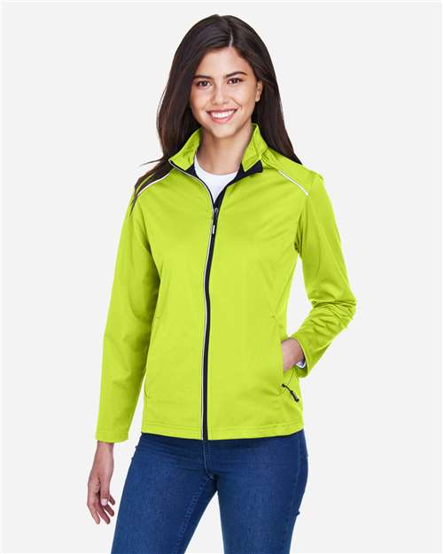 Core365 Women's Techno Lite Three-Layer Knit Tech-Shell - CE708W Safety Yellow