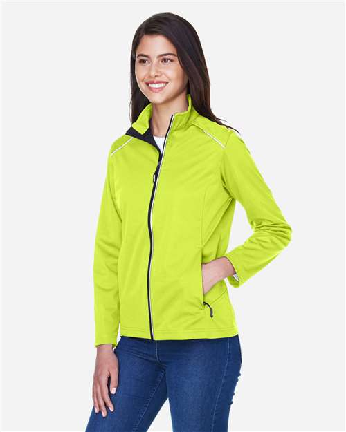 Core365 Women's Techno Lite Three-Layer Knit Tech-Shell - CE708W Safety Yellow