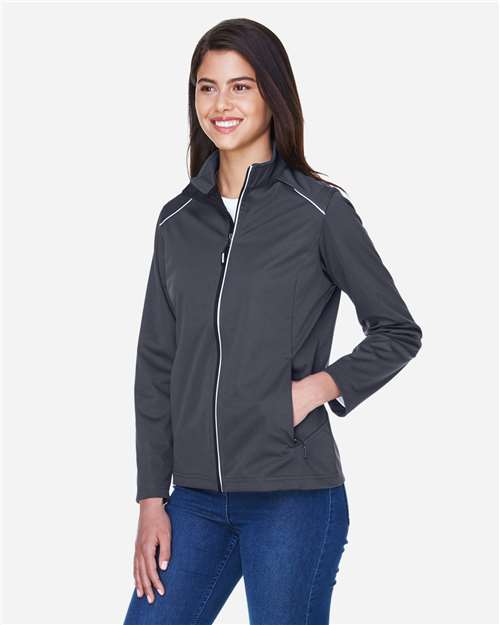 Core365 Women's Techno Lite Three-Layer Knit Tech-Shell - CE708W Carbon