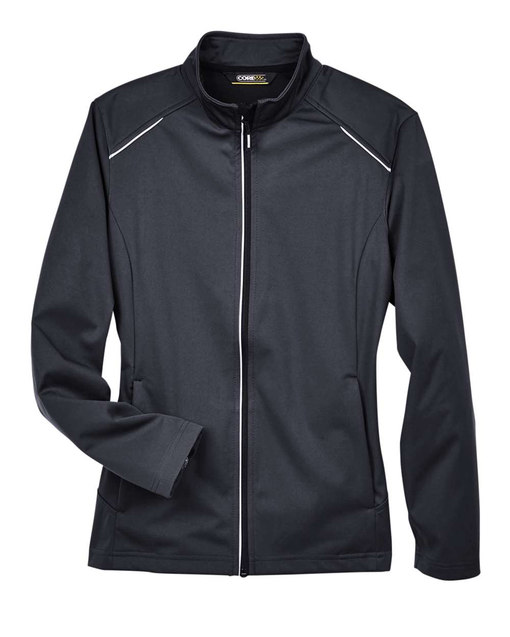 Core365 Women's Techno Lite Three-Layer Knit Tech-Shell - CE708W Black
