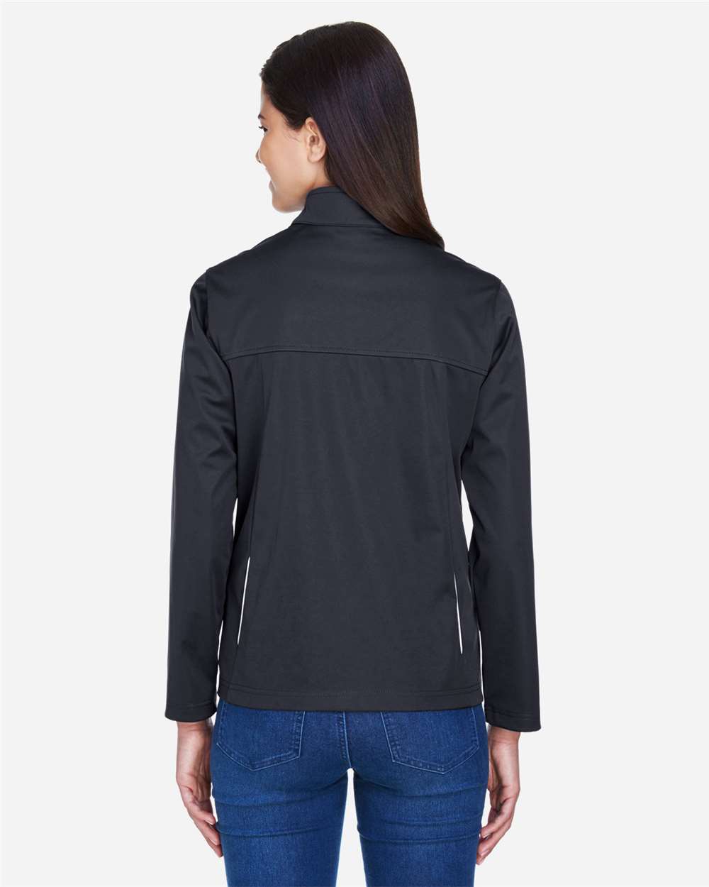 Core365 Women's Techno Lite Three-Layer Knit Tech-Shell - CE708W Black