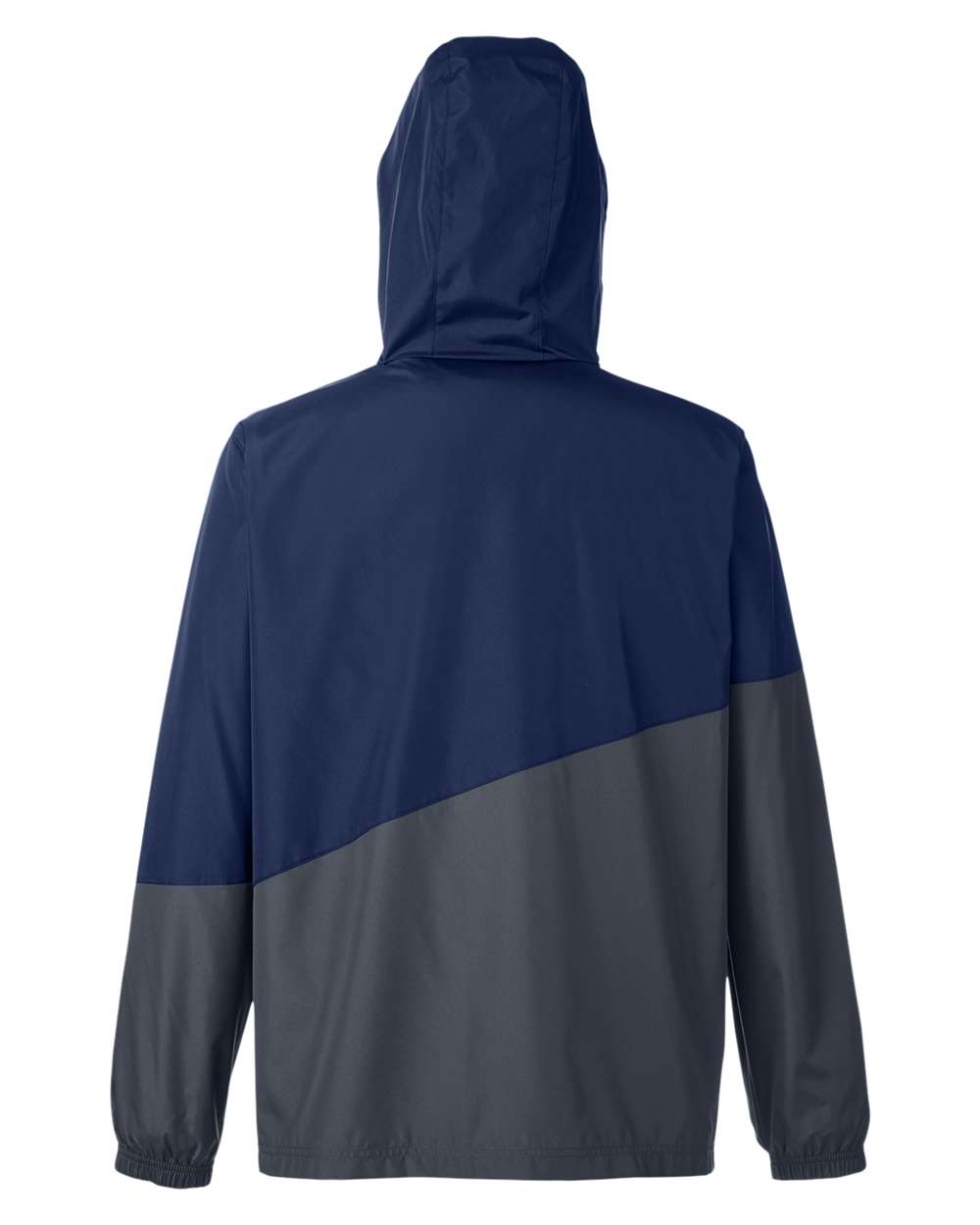 Core365 Unisex Techno Lite Colorblock Windbreaker - CE710 Classic Navy Heather- Carbon