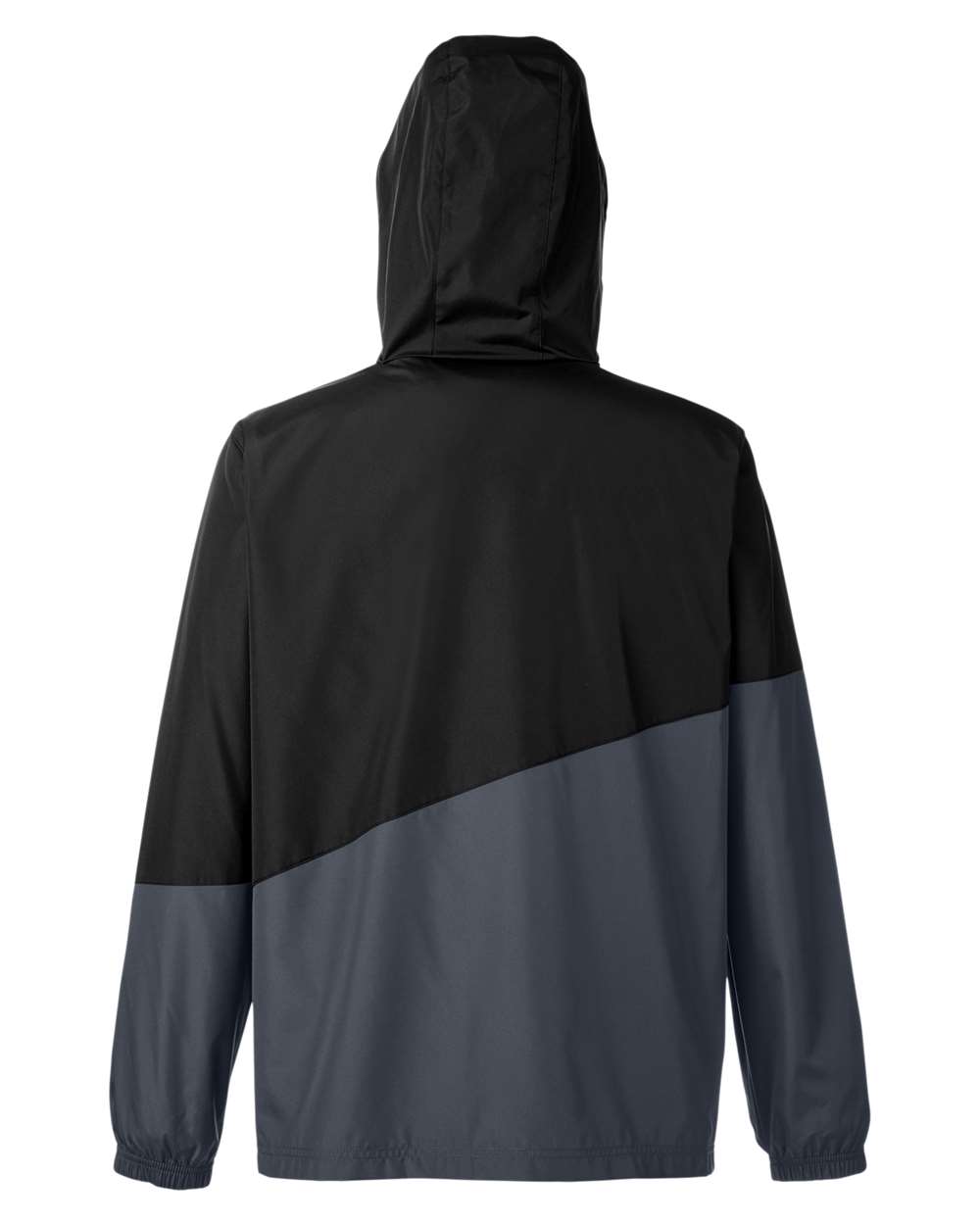 Core365 Unisex Techno Lite Colorblock Windbreaker - CE710 Black- Carbon