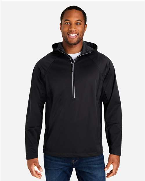 Core365 Unisex Techno Lite Pullover Anorak - CE711 Black