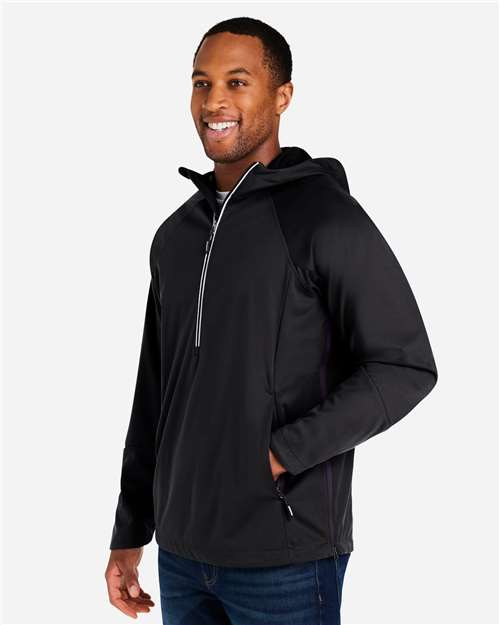 Core365 Unisex Techno Lite Pullover Anorak - CE711 Black