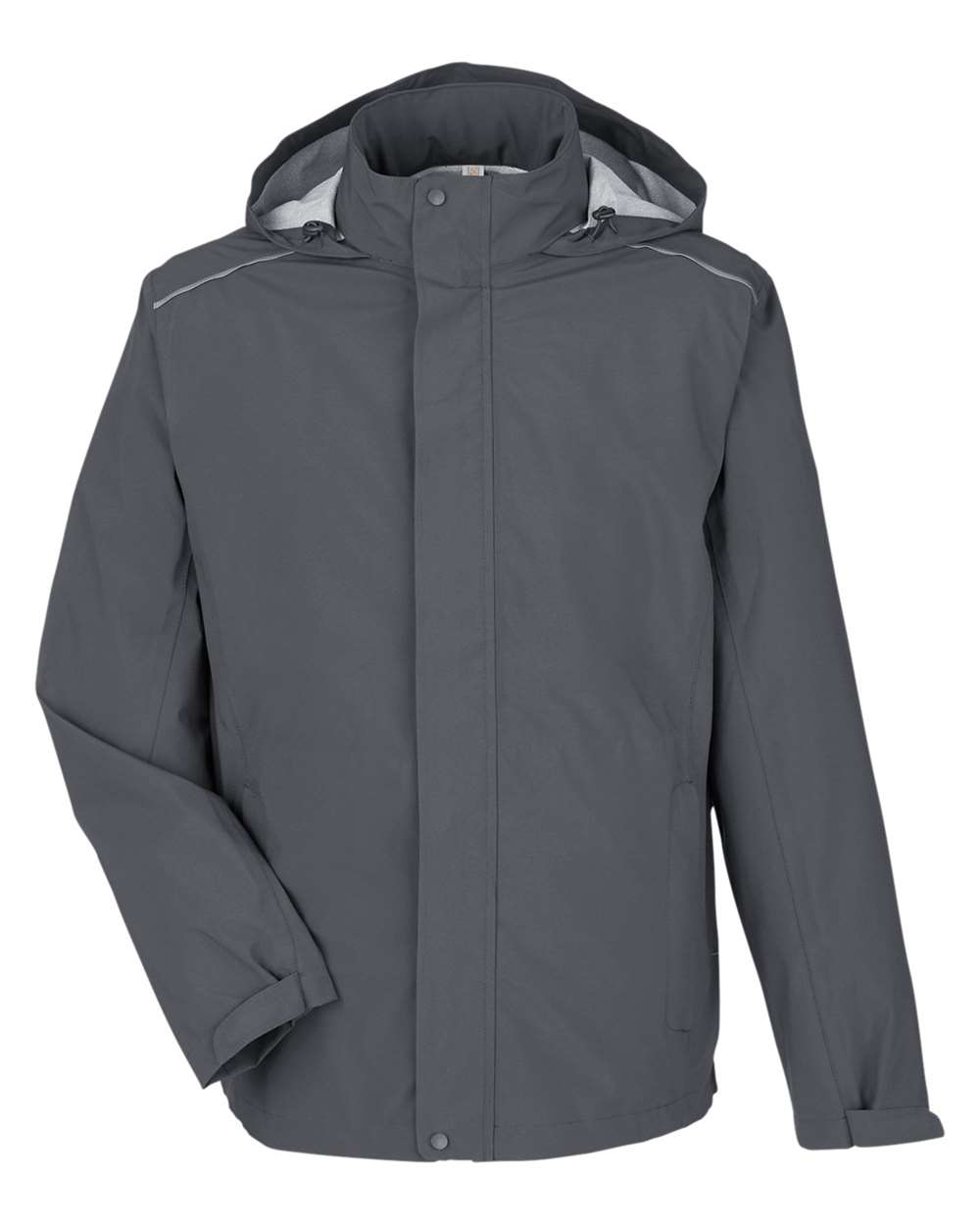 Core365 Men's Barrier Packable Waterproof Rain Jacket - CE712 Carbon
