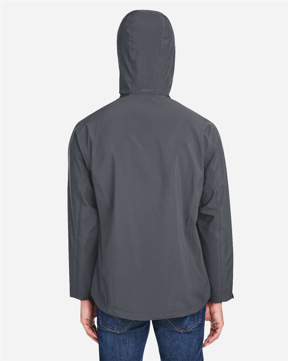 Core365 Men's Barrier Packable Waterproof Rain Jacket - CE712 Carbon