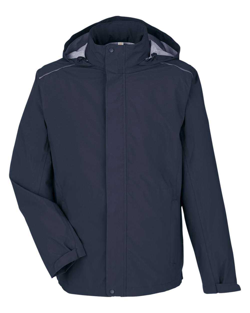 Core365 Men's Barrier Packable Waterproof Rain Jacket - CE712 Classic Navy