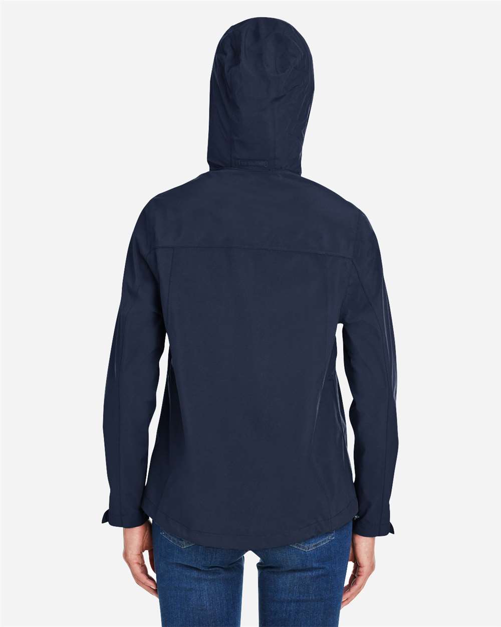 Core365 Women's Barrier Packable Waterproof Rain Jacket - CE712W Classic Navy