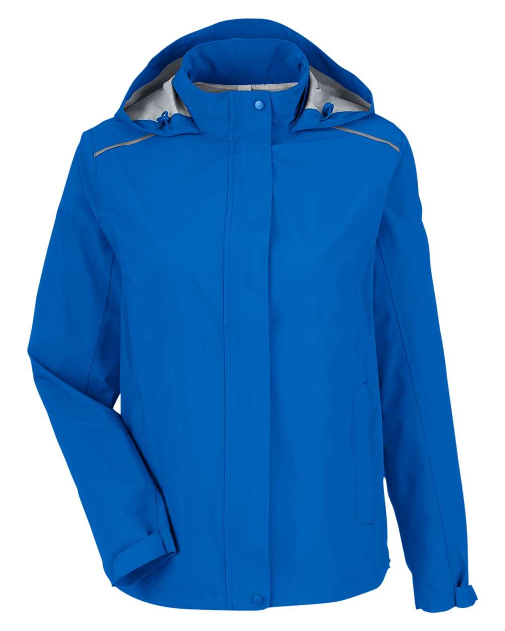 Core365 Women's Barrier Packable Waterproof Rain Jacket - CE712W True Royal