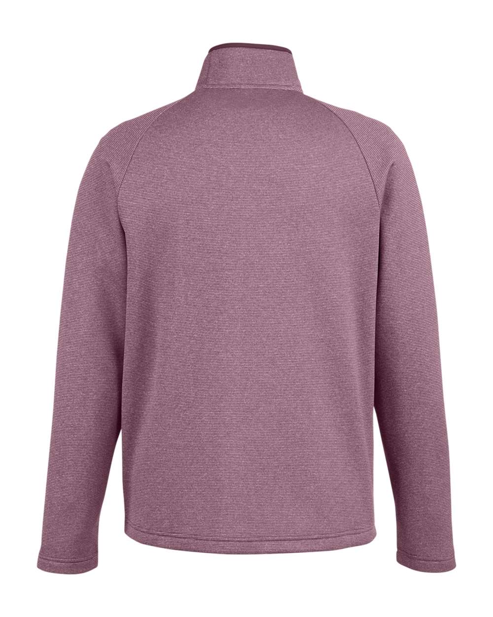 Core365 Men's Venture Heathered Stripe Full-Zip Jacket - CE72 Burgundy- White