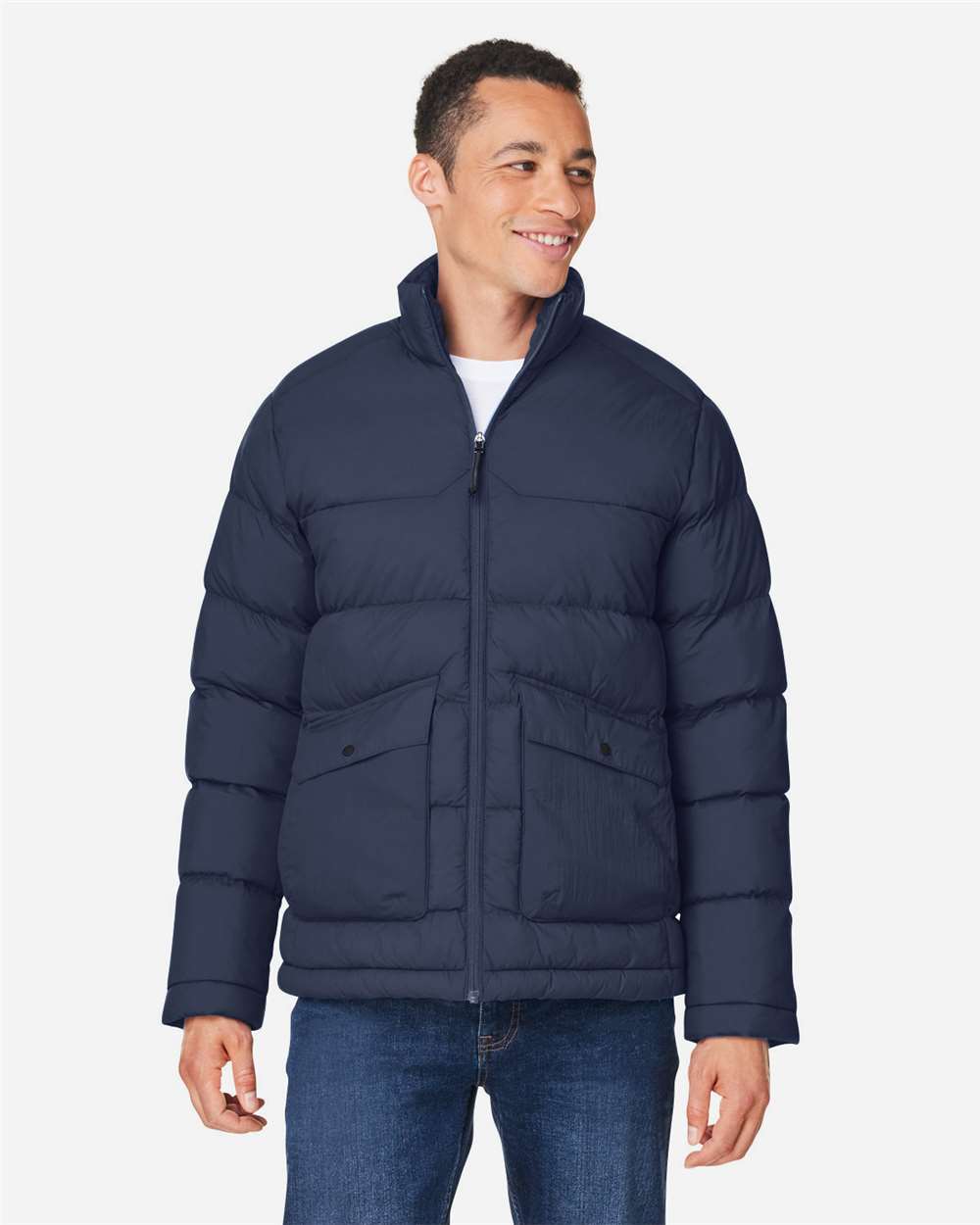Core365 Men's Inspire Puffer Jacket - CE720 Classic Navy