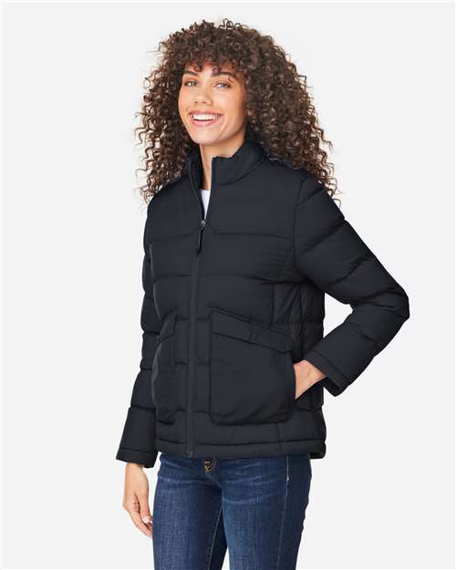 Core365 Women's Inspire Puffer Jacket - CE720W Black