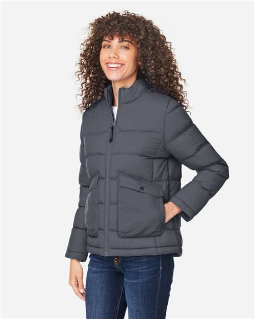 Core365 Women's Inspire Puffer Jacket - CE720W Carbon