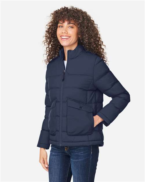Core365 Women's Inspire Puffer Jacket - CE720W Classic Navy