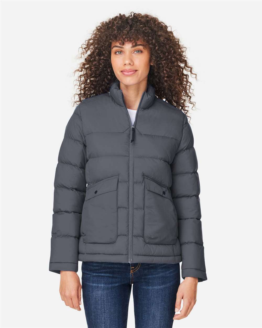 Core365 Women's Inspire Puffer Jacket - CE720W Carbon