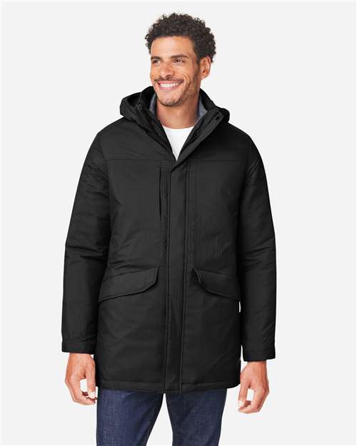 Core365 Men's Inspire 3-in-1 Jacket with Insulated Liner - CE725 Black- Carbon