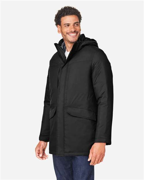 Core365 Men's Inspire 3-in-1 Jacket with Insulated Liner - CE725 Black- Carbon