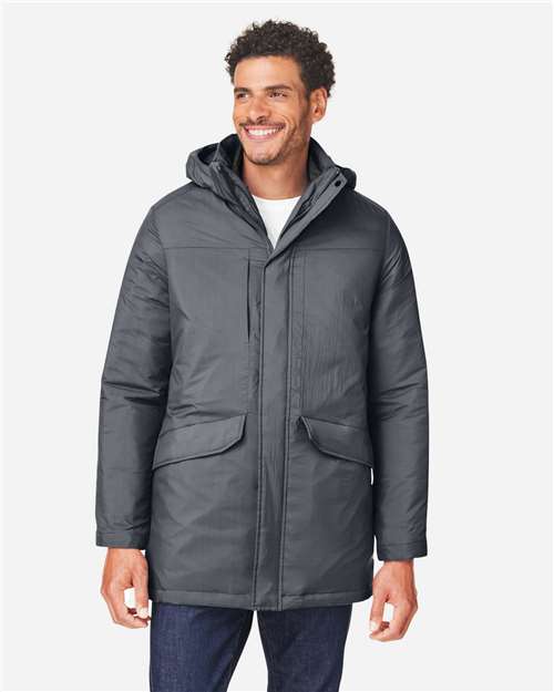 Core365 Men's Inspire 3-in-1 Jacket with Insulated Liner - CE725 Carbon- Black