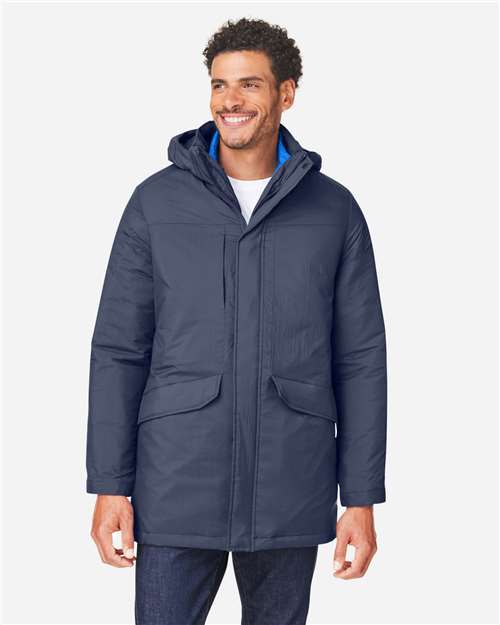 Core365 Men's Inspire 3-in-1 Jacket with Insulated Liner - CE725 Classic Navy- True Royal