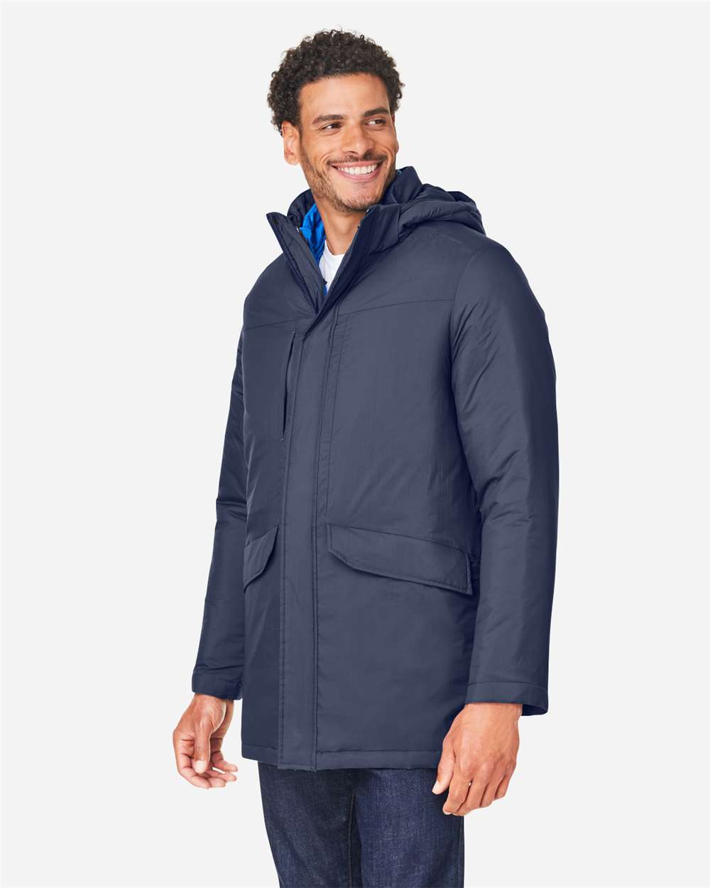 Core365 Men's Inspire 3-in-1 Jacket with Insulated Liner - CE725 Classic Navy- True Royal