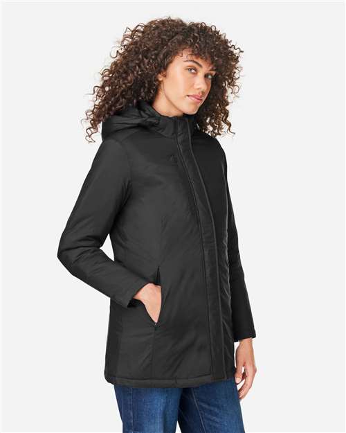 Core365 Women's Inspire 3-in-1 Jacket with Insulated Liner - CE725W Black- Carbon