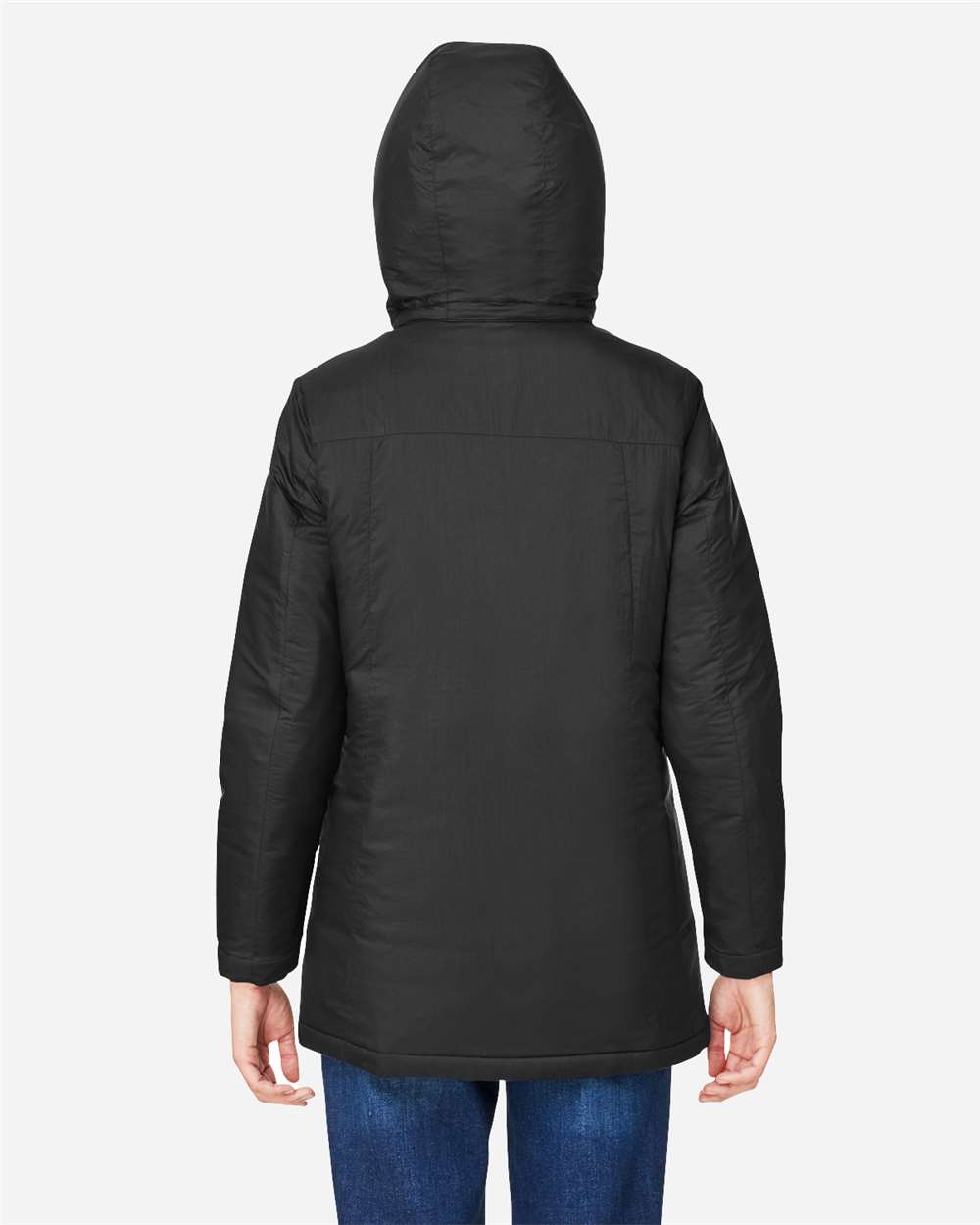 Core365 Women's Inspire 3-in-1 Jacket with Insulated Liner - CE725W Black- Carbon