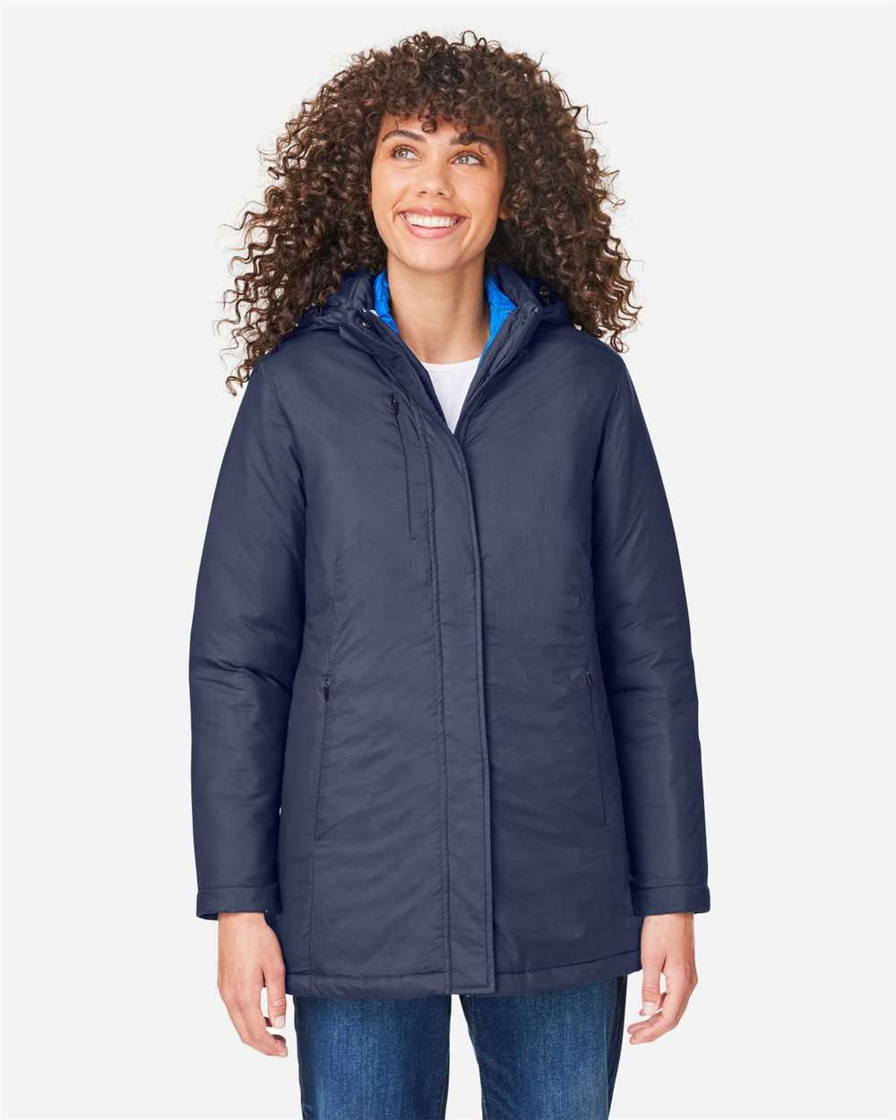 Core365 Women's Inspire 3-in-1 Jacket with Insulated Liner - CE725W Classic Navy- True Royal