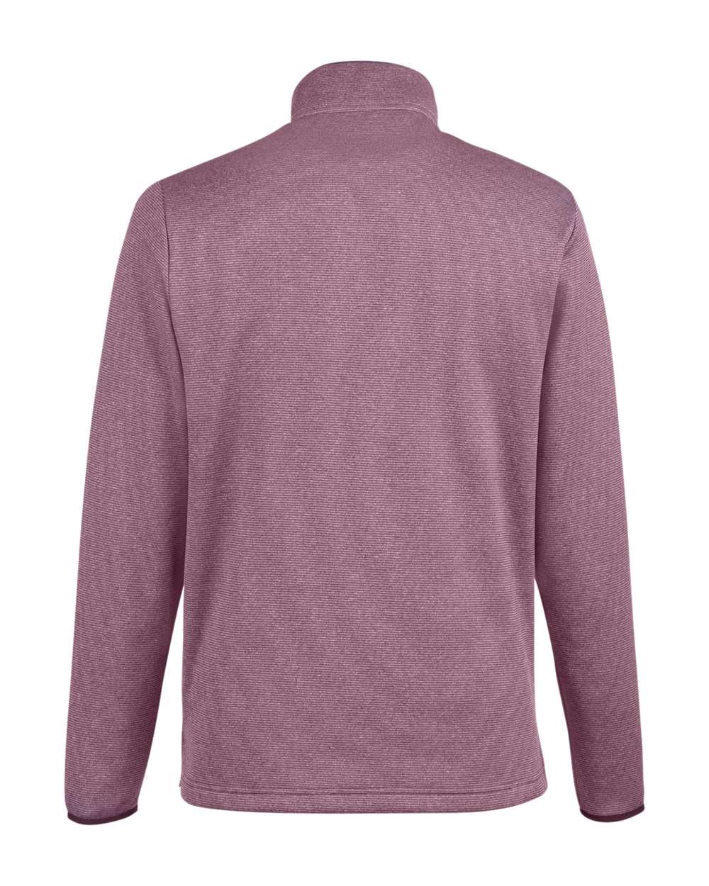 Core365 Men's Venture Heathered Stripe Quarter-Zip Pullover - CE73 Burgundy- White