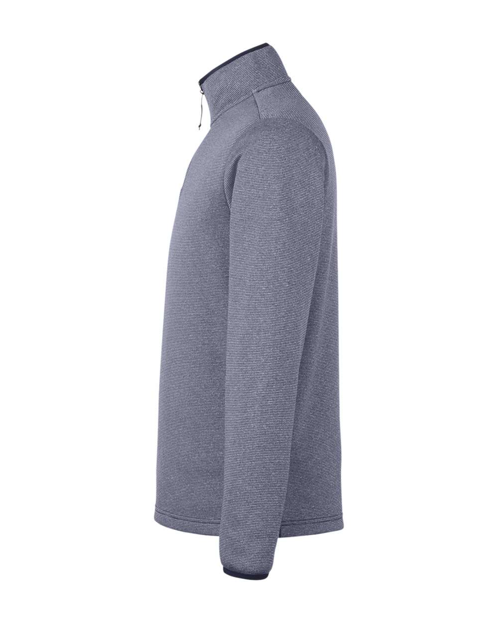 Core365 Men's Venture Heathered Stripe Quarter-Zip Pullover - CE73 Classic Navy- White