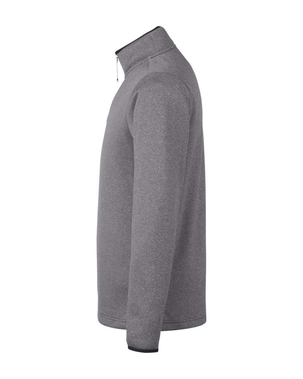 Core365 Men's Venture Heathered Stripe Quarter-Zip Pullover - CE73 Black- White