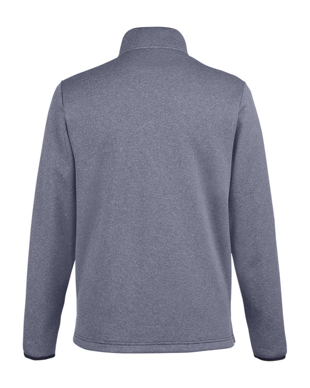 Core365 Men's Venture Heathered Stripe Quarter-Zip Pullover - CE73 Classic Navy- White