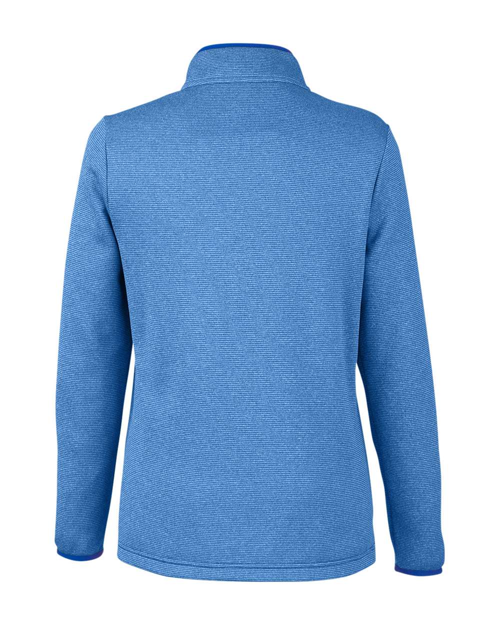 Core365 Women's Venture Heathered Stripe Quarter-Zip Pullover - CE73W True Royal- White